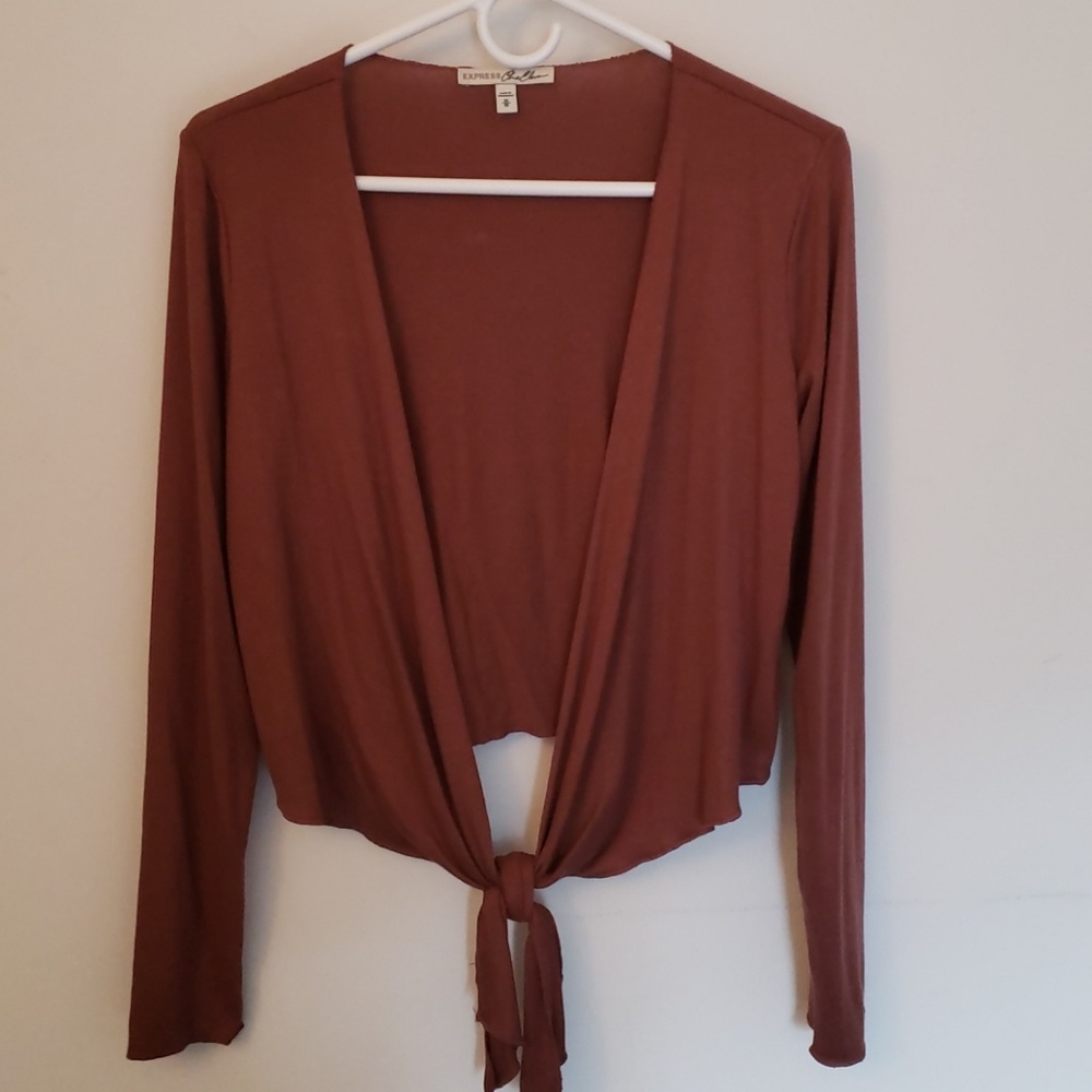 Cardigan self tie